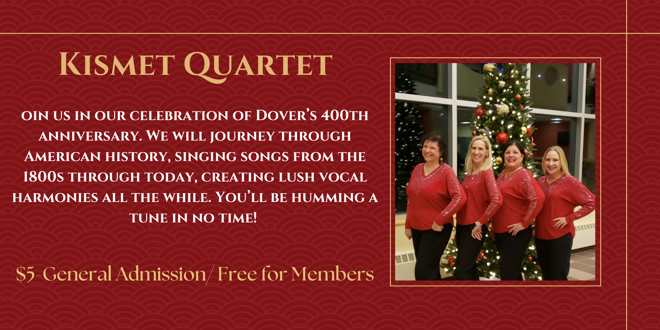 September Speaker Series Kismet Quartet Woodman Museum